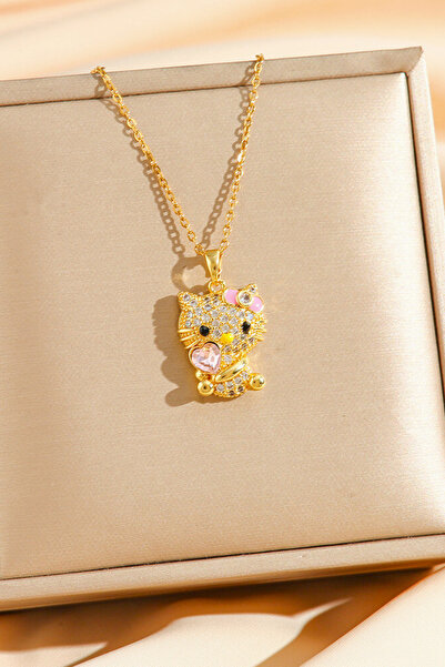 Parantez Aksesuar Hello Kitty Çelik Kolye