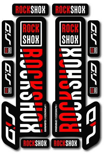 ÖZGÜL REKLAM RockShox Maşa Sticker | Bisiklet Ön Çatal Stickerı | 10 PARÇA ET...