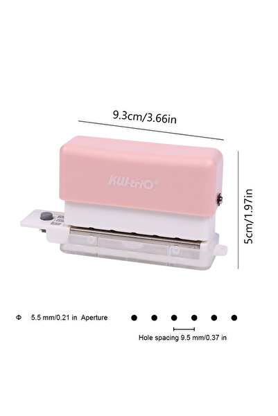 Choice pink 1PC Loose-leaf planner scrapbook paper 6-hole punch, handcrafted ...