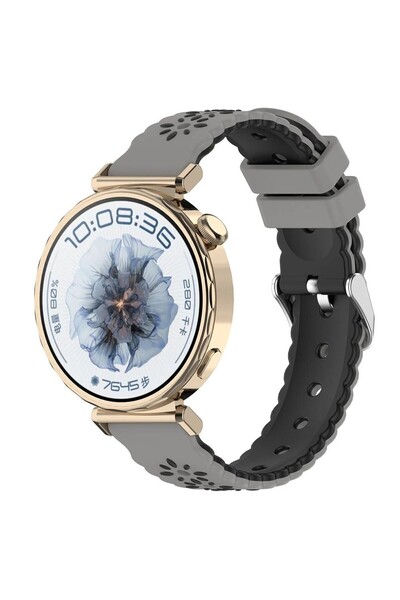 redmud teknoloji Huawei Watch Gt6 / Gt4 / Gt5 41 mm Compatible 18 mm Flower P...