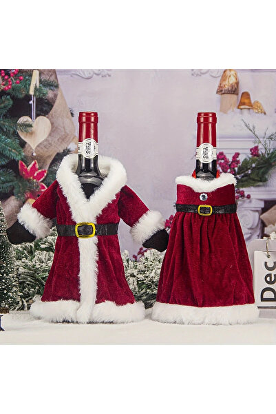 Choice 2pcs 1pc/2pcs Christmas Wine Bag Christmas Dress Wine Bottle Cap Alcoh...