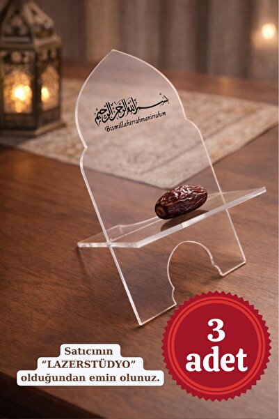 Lazerstüdyo Ramazan Lokumluk ikramlık Hurmalık Mini Rahle