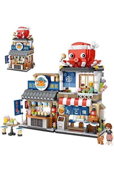 choice2 1218 722 قطعة، 4 مكعبات بناء على الطراز الياباني، نموذج متجر مأكولات ...