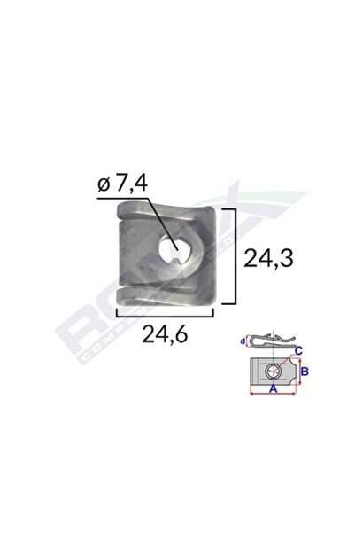 ROMİX Κλιπ καλύμματος κινητήρα για Audivwskoda - Μεταλλικό σετ 5 τεμαχίων