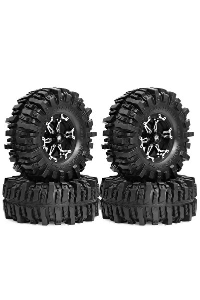 Choice 4 قطع من عجلات وإطارات Beadlock مقاس 1.9 بوصة لسيارات الزحف Axial SCX1...