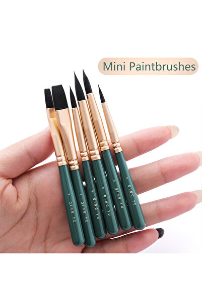 Choice مجموعة من 6 فرش رسم متعددة الوظائف مصنوعة من النايلون، فرشاة ألوان مائ...