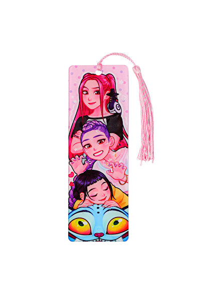 Choice SQ2605 Kpop "Demon Hunters" Acrylic Bookmarks with Tassels - Colorful ...