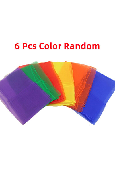 Choice 6 قطع من الأوشحة العملية بألوان عشوائية، مناسبة لألعاب الجمباز الخارجي...