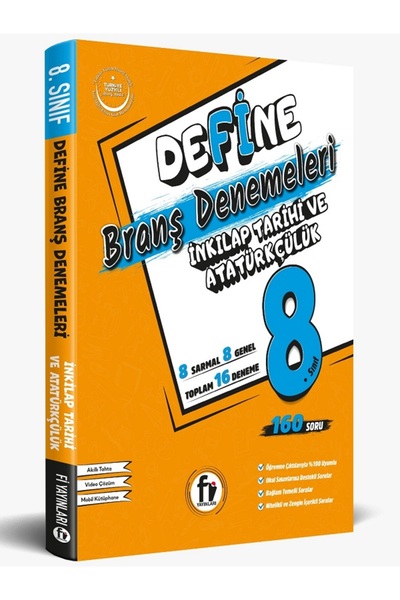 Efsane Yayınları 8.Sınıf Fi Yayınları Define İnkılap Tarihi ve Atatürkçülük B...