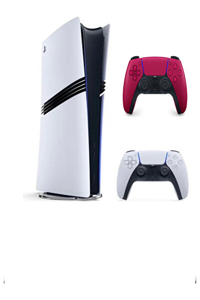 Sony Playstation 5 Pro + 2. kol Dualsense controller Kırmızı (İthalatçı Garan...