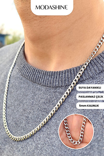 ModaShineShop Stainless Steel Chain Necklace Unisex