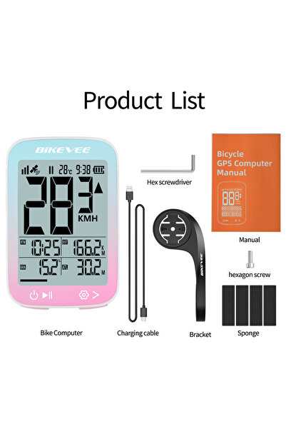 Choice BKV-3001G-B Cycling Digital Computer LCD Display Backlight Waterproof ...