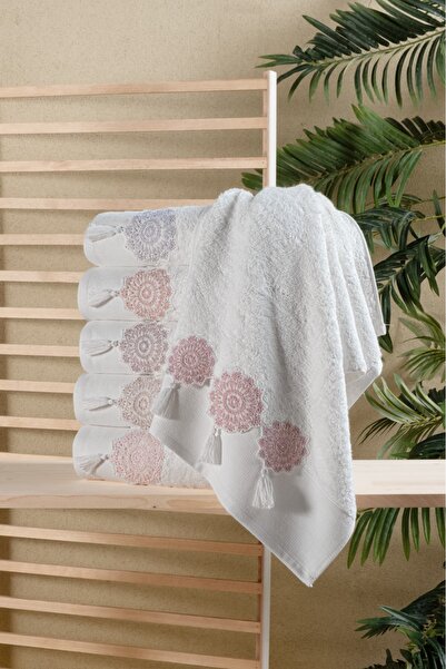 Fiesta Tekstil 50X90 Süzene Dantelli Class 6 Bamu Towel
