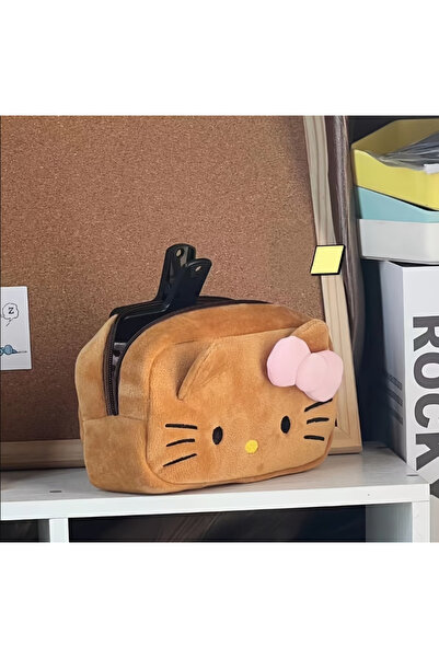 BABUN Sevimli Kahve Hello Kitty Kalemlik Kız Çocuk Kalemliği Hello Kitty Kale...
