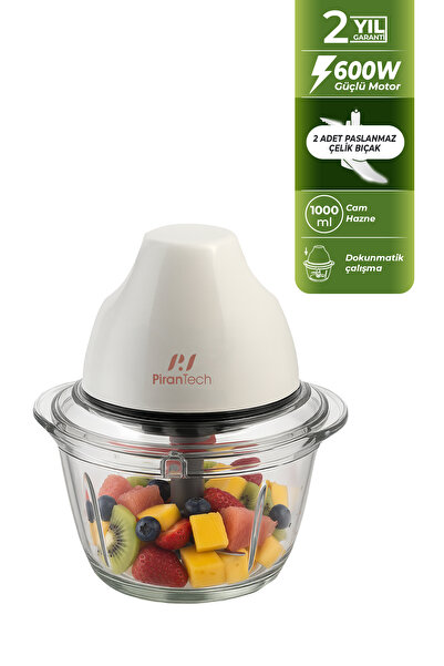 PiranTech YH-11 Cam Hazneli Rondo – Dokunmatik Çalışma – Paslanmaz Çelik Bıça...