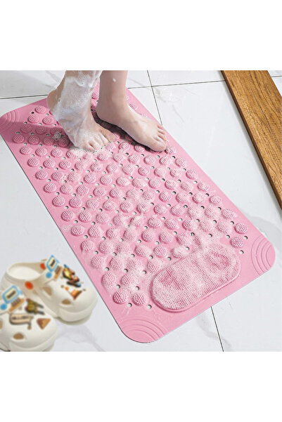 Zippi Non-Slip Bath and Shower Mat – 70x36 cm, with Suction Cups, Drainage an...