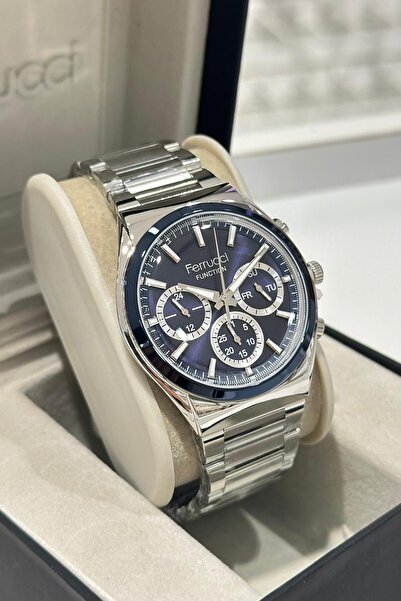 Ferrucci Çelik Kordon Su Geçirmez Garantili Erkek Kol Saati