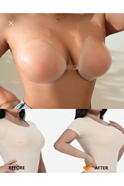 Best Model Silikon Yapışkanlı Klipsli Gögüs Dikleştirici Dekolte Sütyen 7803
