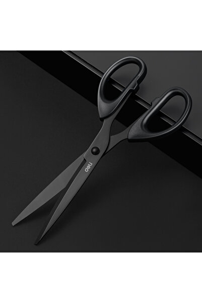 Deli Black 1PC Professional Office Scissors 180mm Heavy Duty Scissors with Bl...