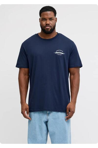 Jack & Jones JACK&JONES 12289681 JJBRANDON TEE BATTAL BUYUK BEDEN ERKEK TSHIRT