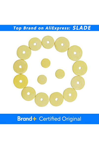 Choice SLADE Flute Leather Padded Flute Key Pads Yellow Cork Pads Flute Repla...