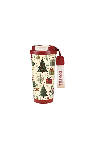 OEM Termos Premium 316 Inox Editie Craciun 530ml cu Izolare 12h, Duza Elegant...
