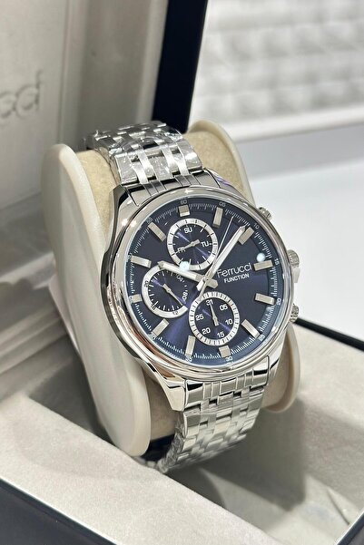 Ferrucci Çelik Kordon Su Geçirmez Garantili Erkek Kol Saati