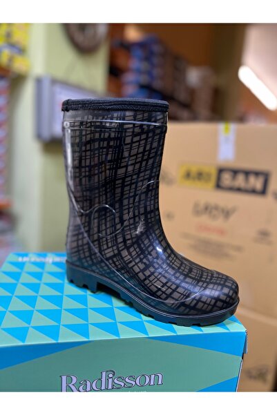 Doğan Fur Inside Colorful Patterned Snow Rain Boots