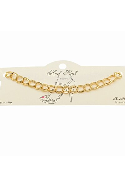 Trenddora Altın Renk Çift Zincir Halhal - 1904