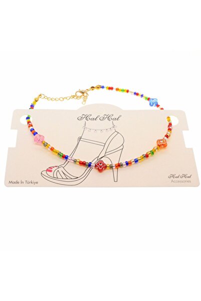NKIE JEWELS Colored Bead Star Anklet - 1826