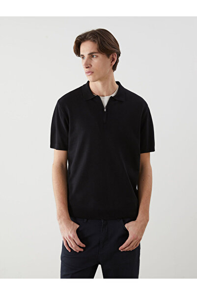 LC Waikiki Polo Neck Short Sleeve Men's Knitwear Sweater