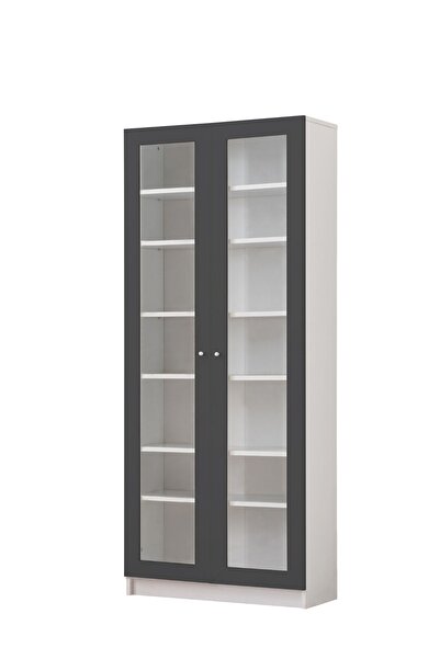 Setay Vitrin, Lotus Dolap 2 Kapaklı Cam Kapaklı Dolap Kitaplık