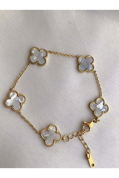 Tuncel Store الذهب اللون الأبيض فان كليف المجوهرات سوار