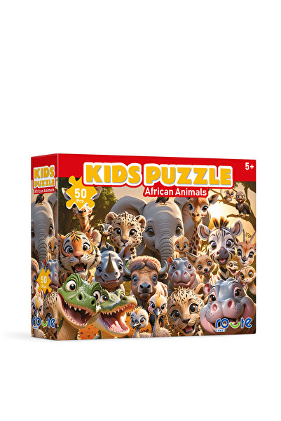 Route Games Kids Puzzle African Animals