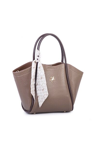 Nas Bag Дамска чанта тип шал и чанта през рамо в цвят Mink Coffee Victoria