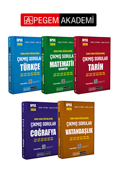 Pegem Akademi Yayıncılık PEGEM AKADEMİ 2026 KPSS Genel Yetenek Genel Kültür K...