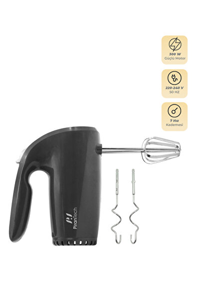 PiranTech YH-307 - 7 Kademeli Pratik El Mikseri - Paslanmaz Çelik Aparatlı