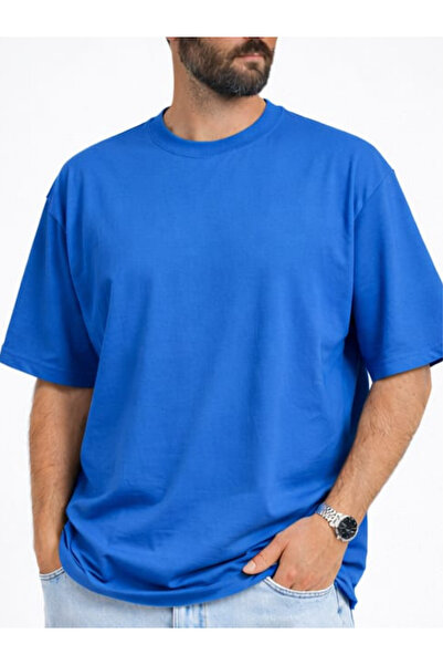 DEEPSENCE Tricou supradimensionat pentru bărbați, cu croiala lejeră, simplu, ...