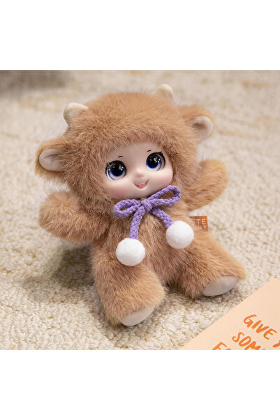 Choice ألعاب حيوانات لطيفة من الفينيل، 18 سم، لون أصفر، على شكل وجه، ألعاب حي...