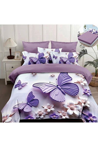 OEM Bed linen with elastic 180x200 for double bed 2 people, 4 pieces, DREAM-0725