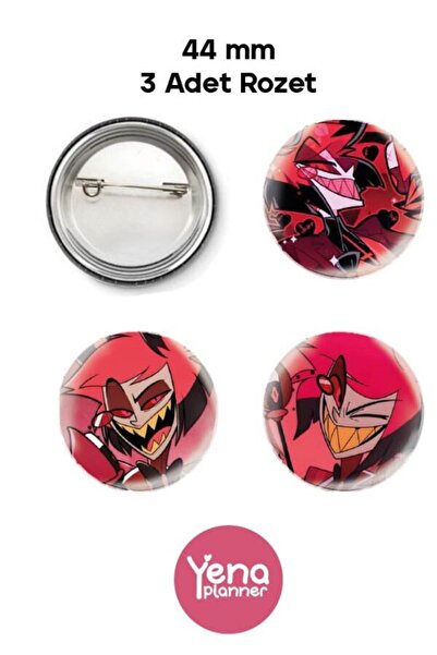 Yenaplanner Hazbin Hotel Bag Ornament Set / Badge Set