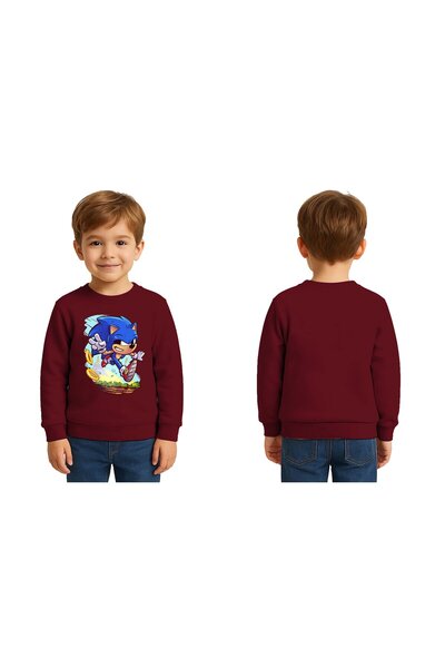 SEDİRLİ Unisex Sonic cu imprimeu pentru copii Swae tricou 3 Threaded Riser