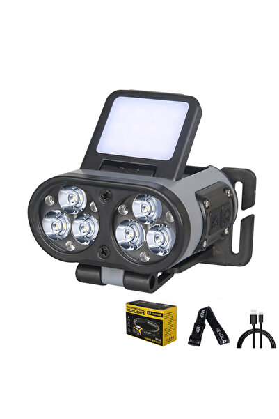 choice2 مصباح رأس LED من نوع COB بستة مصابيح LED من XIWANGFIRE، مزود بمشبك تث...