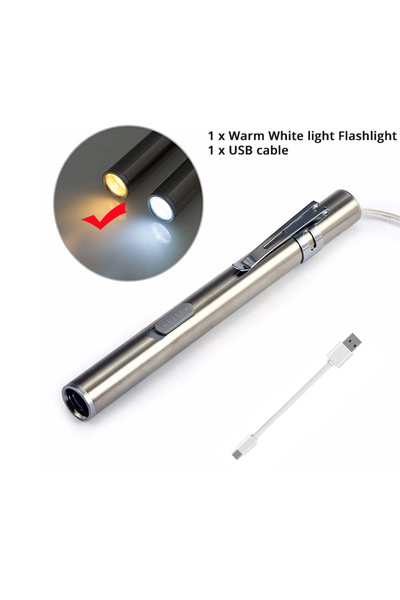Choice Warm white light Mini Portable Medical Handy LED Pen Light Flashlight ...