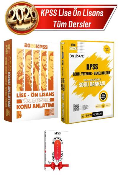 Pegem Akademi Yayıncılık 2026 Benim Hocam Lise Ön Lisans Konu Anlatım+Pegem Ö...