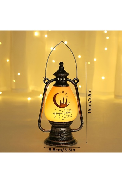 Choice Bronze Silver Muslim Decorations, LED candle lights, Ramadan decorativ...