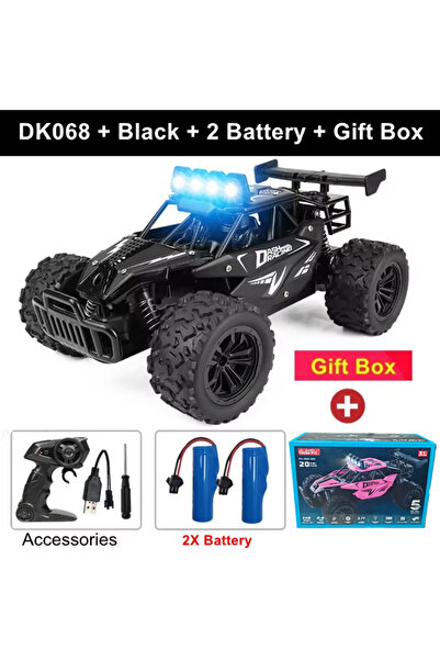 Choice سيارة تحكم عن بعد DK068 سوداء اللون، صندوق 2B، سيارة سباق دريفت RC بمق...