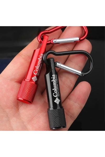 Choice Button Electronic black WHITE Mini Torch Keychain Pendant with battery...