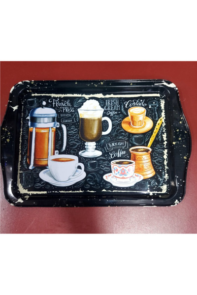 esdekor Large Metal Tray 33X22Cm 1 Piece