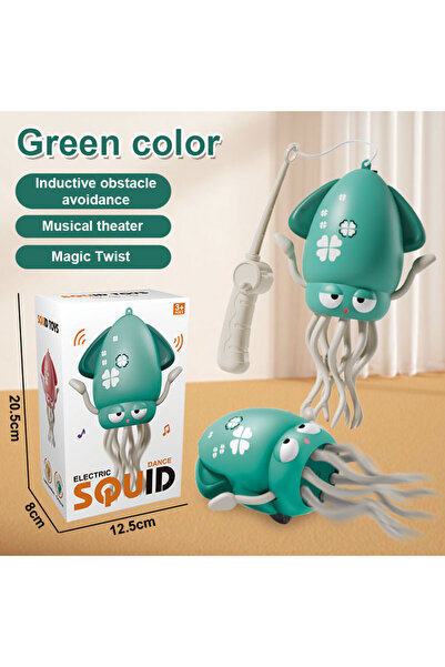 Choice أخطبوط أخضر، قطعة واحدة، لعبة أخطبوط راقصة مضحكة، تزحف وتستشعر تلقائيً...